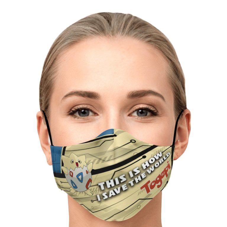 This Is How I Save The World Togepi Pokemon Face Mask With PM2.5 Filters