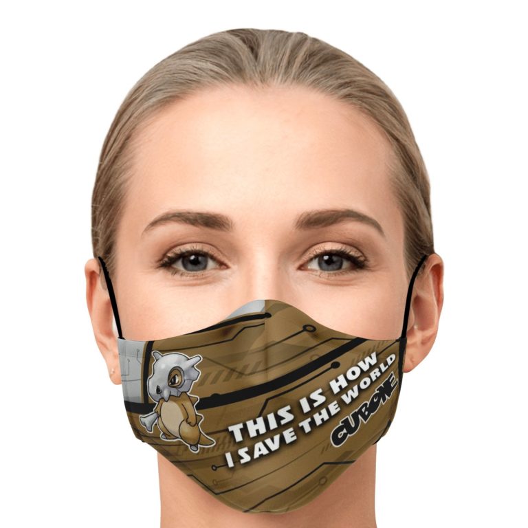 This Is How I Save The World Cubone Pokemon Face Mask With PM2.5 Filters