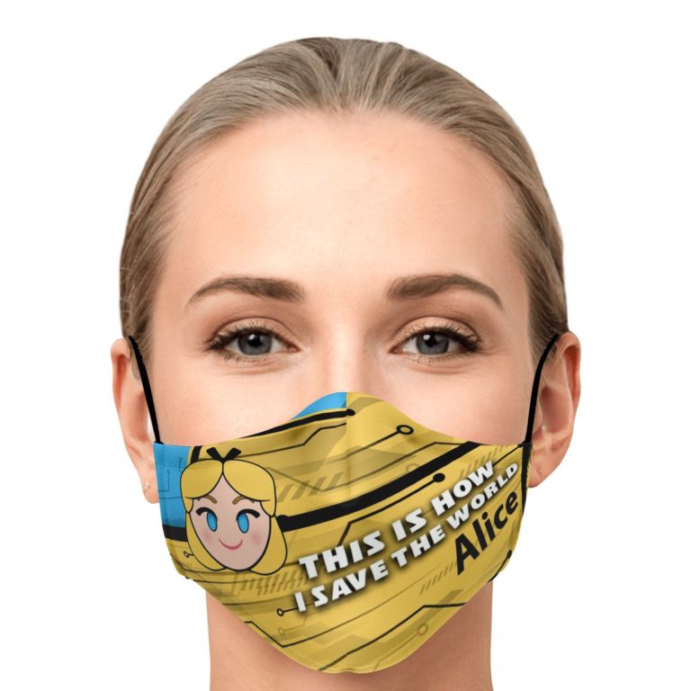 This Is How I Save The World Alice Disney Face Mask With PM2.5 Filters