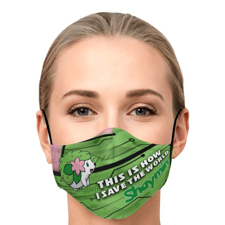 This Is How I Save The World Shaymin Pokemon Face Mask With PM2.5 Filters