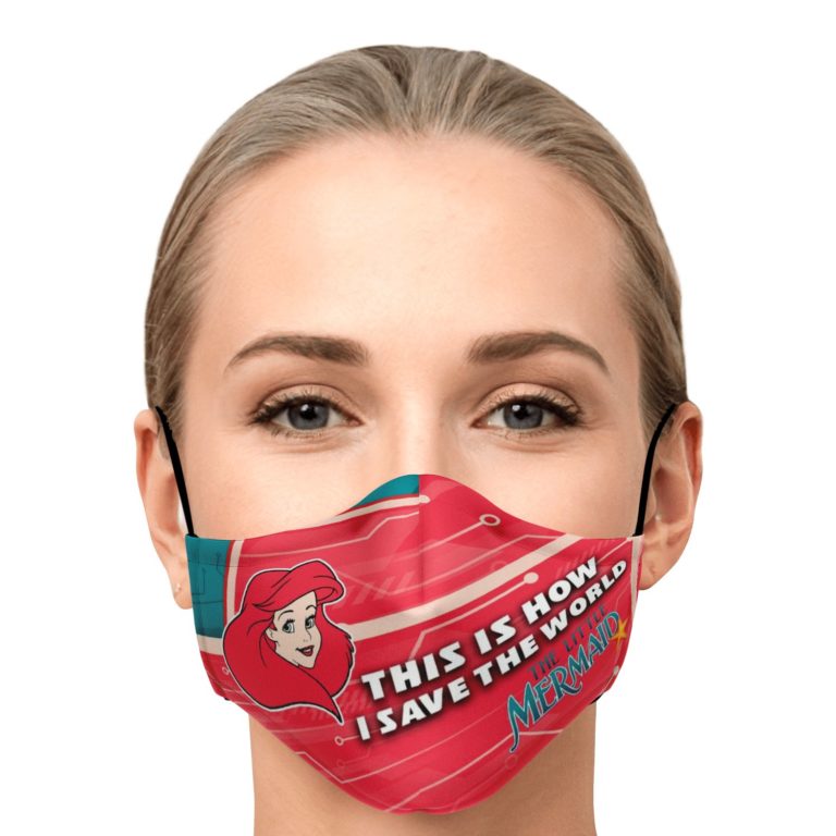 This Is How I Save The World The Little Mermaid Face Mask With PM2.5 Filters