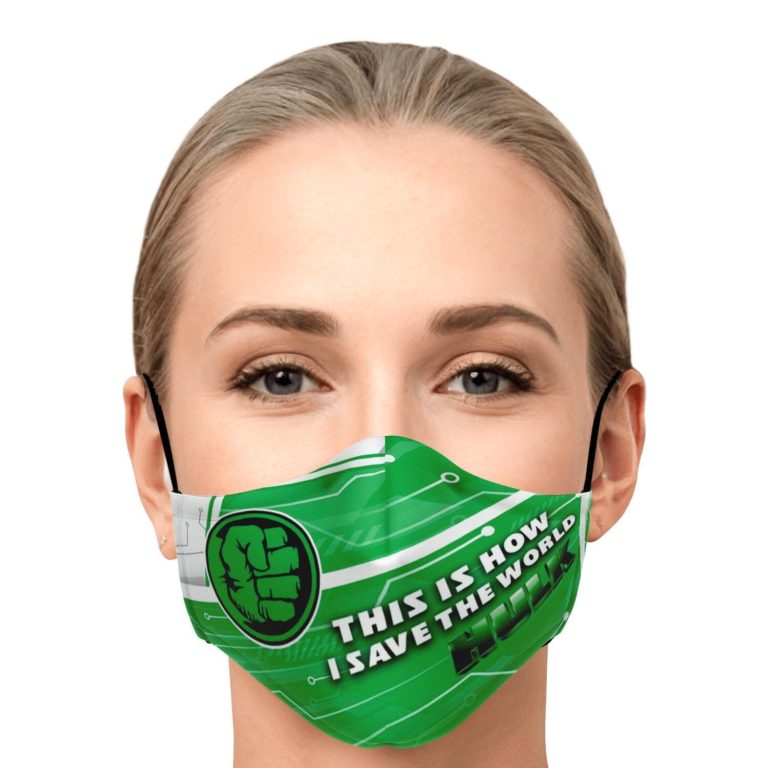 This Is How I Save The World Hulk Face Mask With PM2.5 Filters