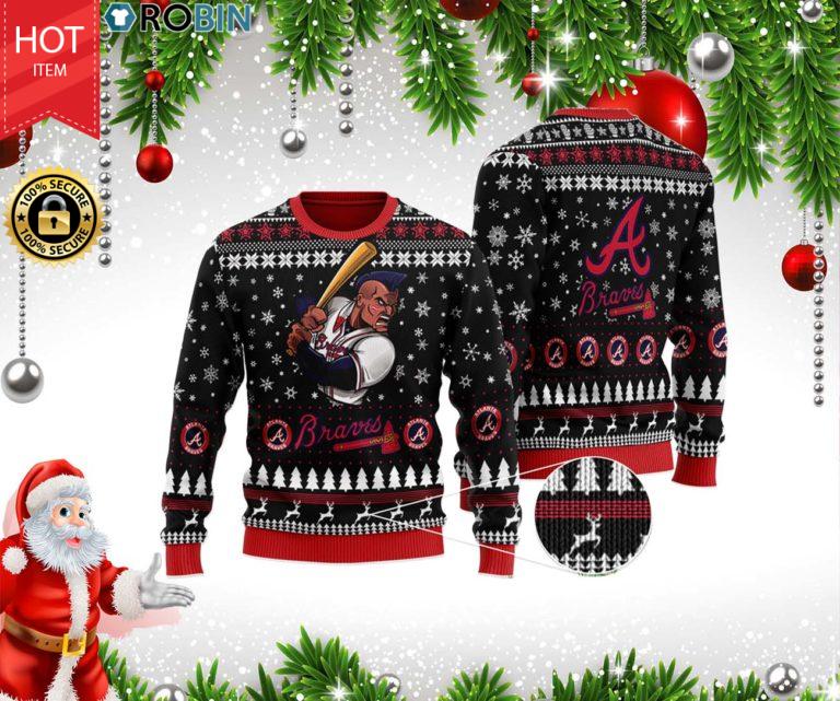 Atlanta Braves Ugly Christmas Wool Sweater