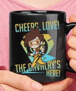 Cheer, Love! The Cavalry's Here Chibi Tracer Overwatch Mug