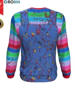 Chucky Inspired Child's Play All-Over Printed Wool Sweater