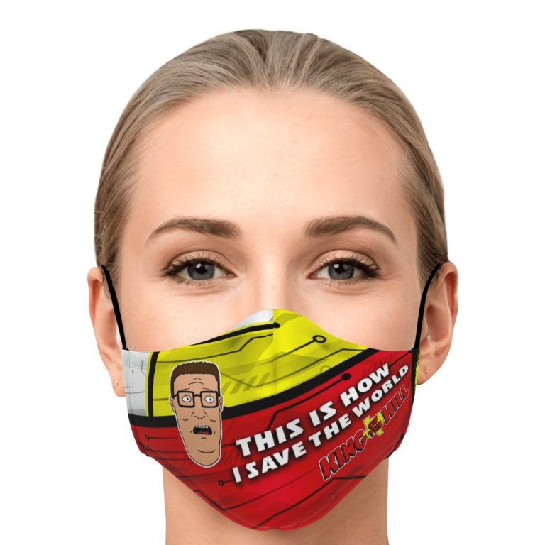 This Is How I Save The World Hank Hill Face Mask With PM2.5 Filters