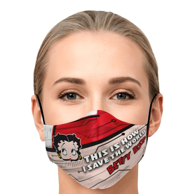 This Is How I Save The World Betty Boop Face Mask With PM2.5 Filters