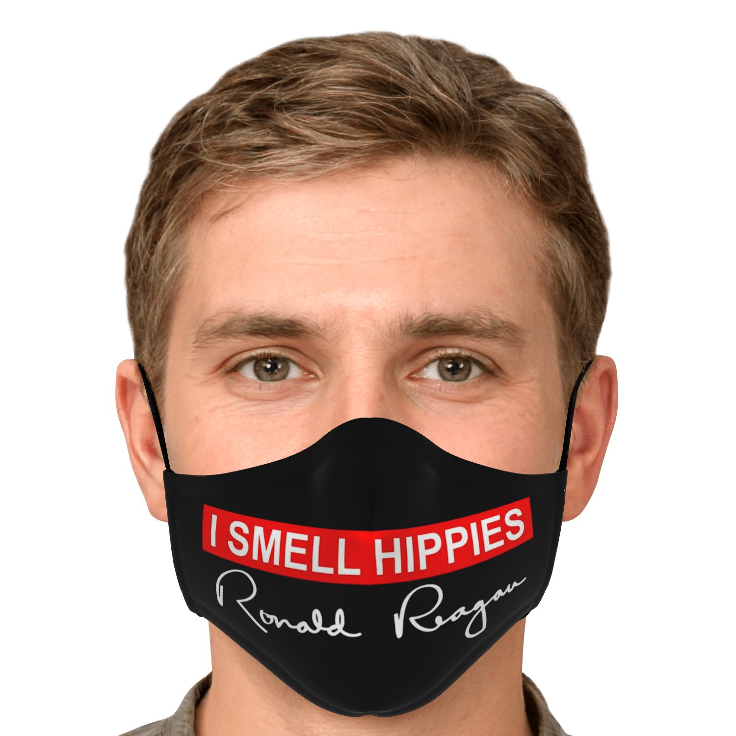 I Smell Hippies Ronald Reagan Face Mask With Pm2 5 Filter Robinplacefabrics