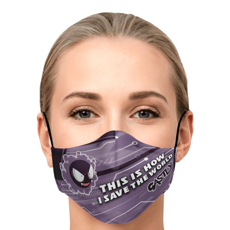 This Is How I Save The World Gastly Pokemon Face Mask With PM2.5 Filters