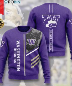 Washington Huskies Football Purple Reign All Over Print Sweater Washington Huskies Football Purple Reign All Over Print Sweater