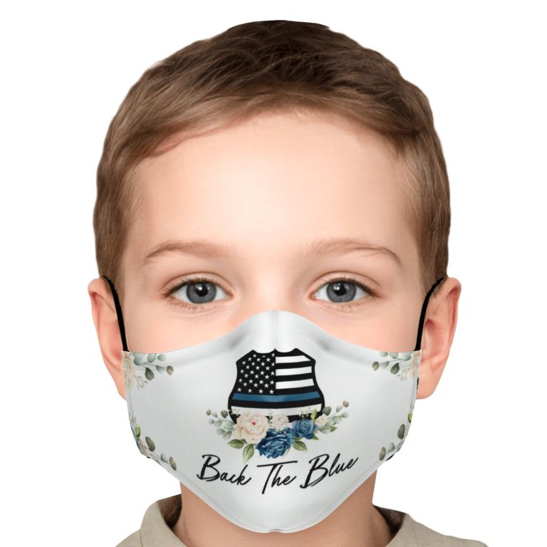 Back The Blue Police Face Mask With PM2.5 Filter