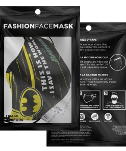 This Is How I Save The World Batman Face Mask With PM2.5 Filters