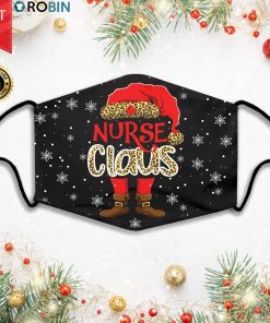 Nurse Claus Leopard Christmas Face Mask + PM2.5 Filter