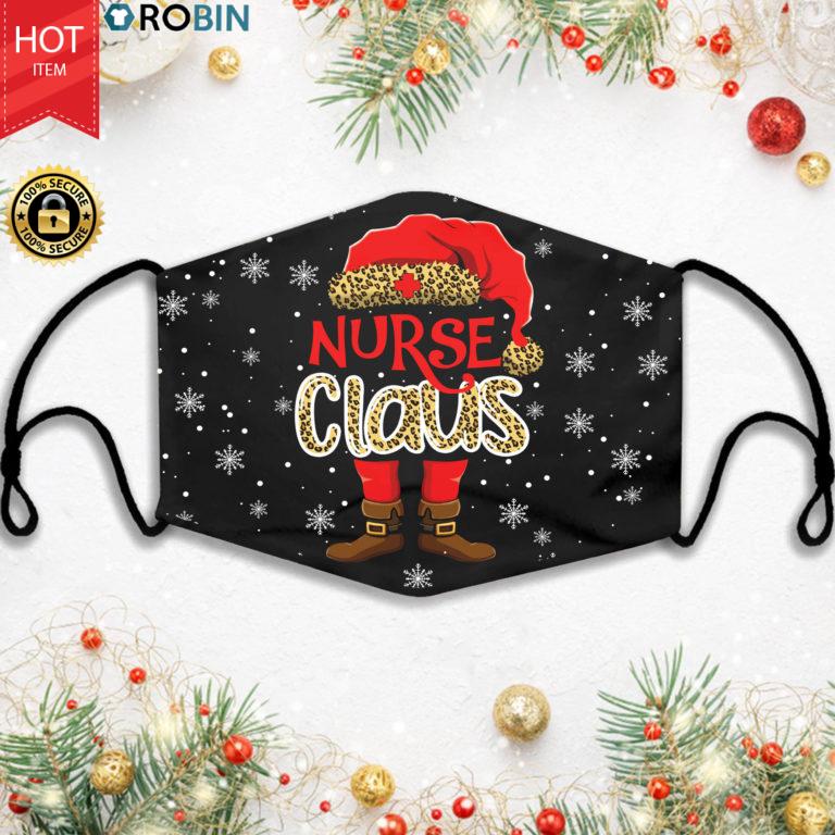 Nurse Claus Leopard Christmas Face Mask + PM2.5 Filter