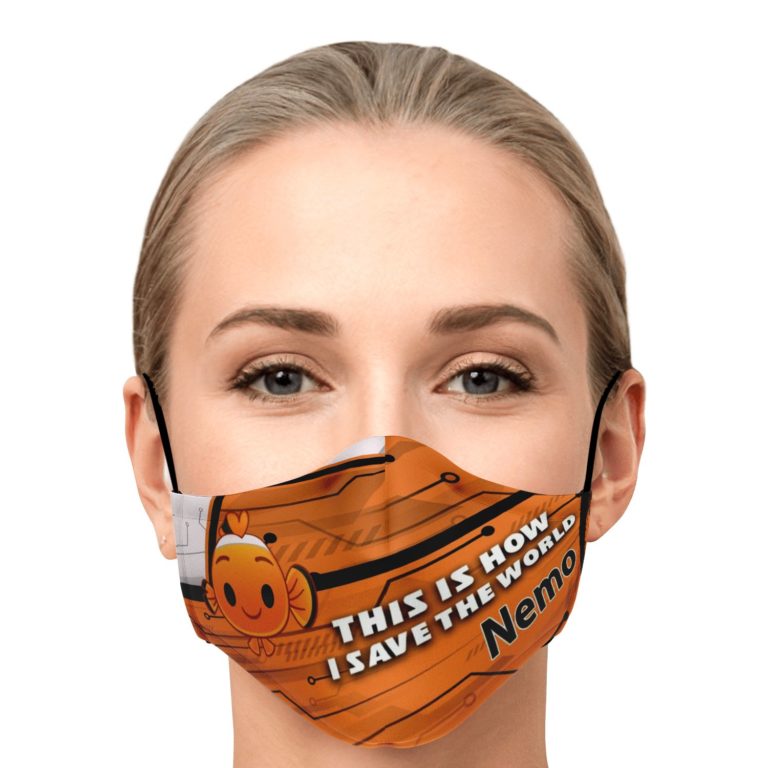This Is How I Save The World Nemo Disney Face Mask With PM2.5 Filters