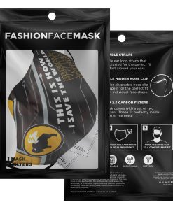 This Is How I Save The World Buffalo Wild Wings Face Mask With PM2.5 Filters