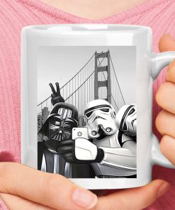 Darth Vader Storm Trooper Selfie By Suspension Bridge Star Wars Mug