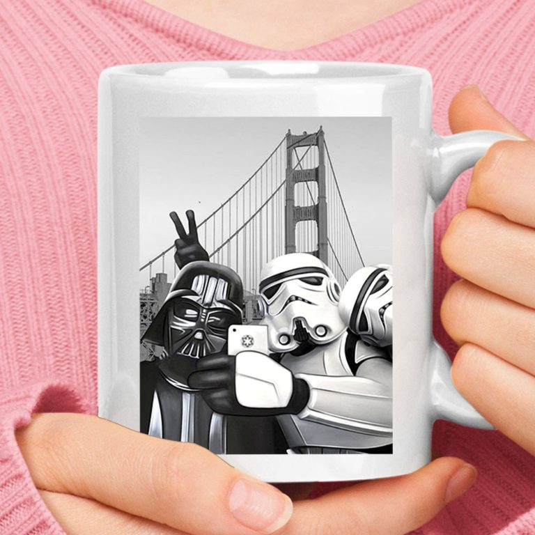 Darth Vader Storm Trooper Selfie By Suspension Bridge Star Wars Mug
