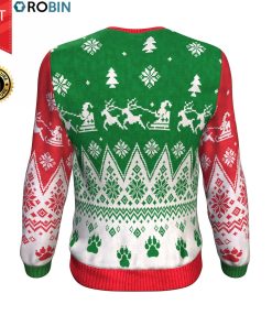 Dashing Through The NO! Grumpy Cat All-Over Printed Wool Sweater