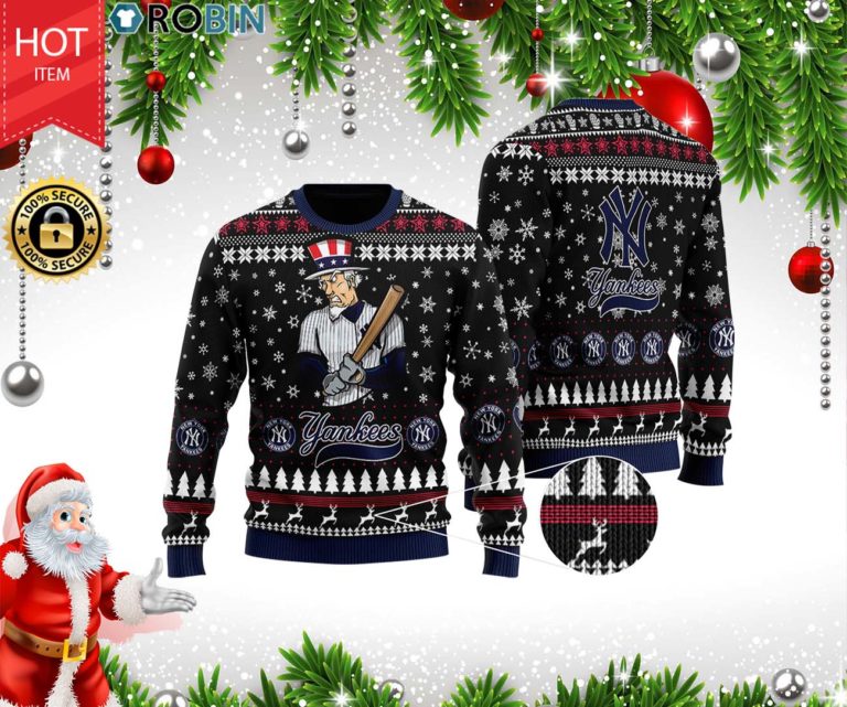 New York Yankees 3D Printed Ugly Christmas Sweater