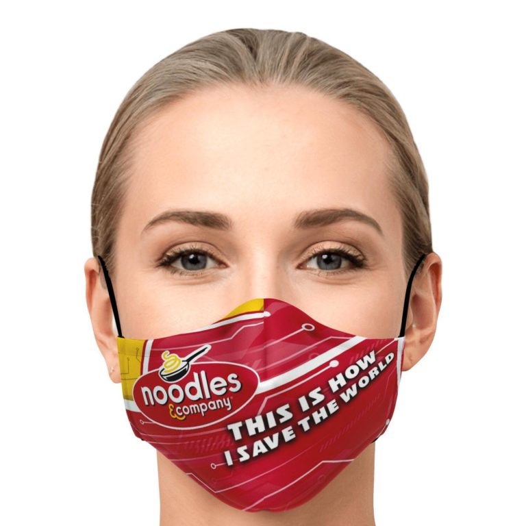 This Is How I Save The World Noodles & Company Face Mask With PM2.5 Filters