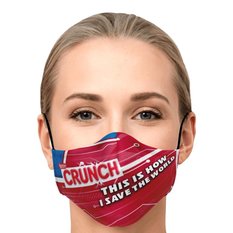 This Is How I Save The World Nestlé Crunch Face Mask With PM2.5 Filters
