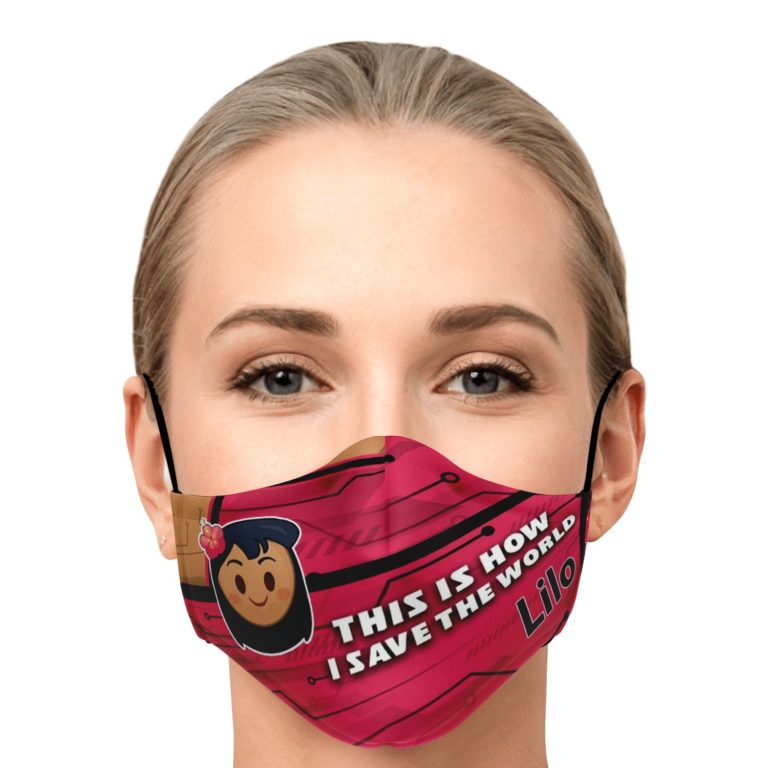 This Is How I Save The World Lilo Disney Face Mask With PM2.5 Filters