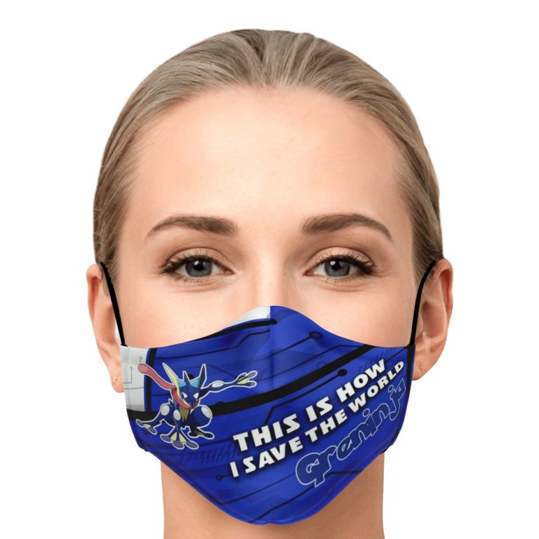 This Is How I Save The World Greninja Pokemon Face Mask With PM2.5 Filters