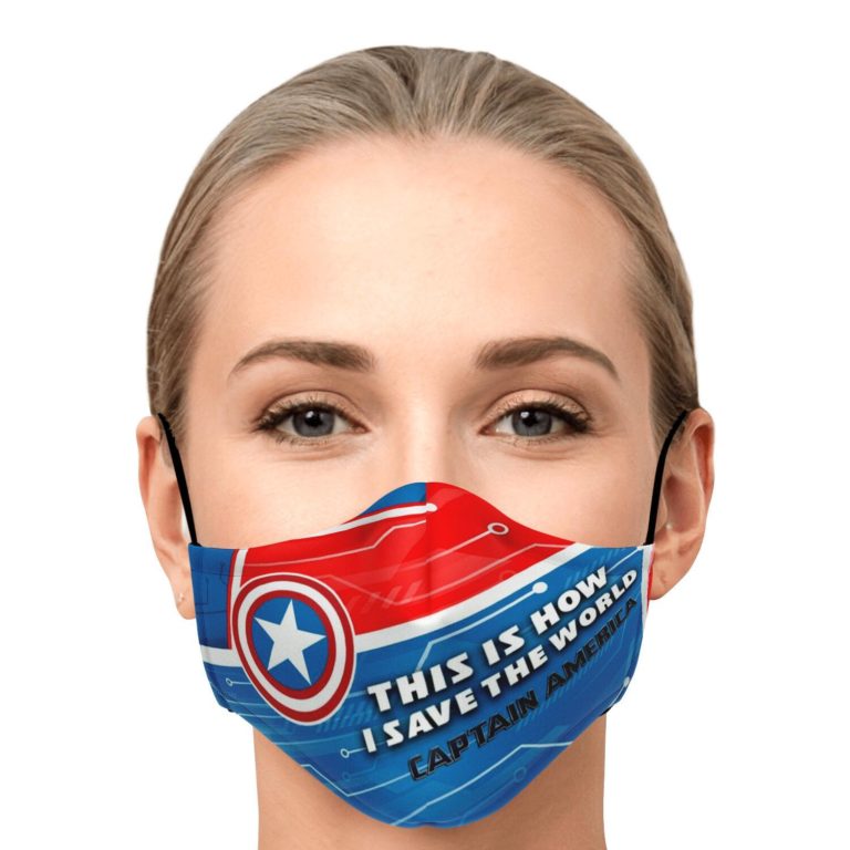 This Is How I Save The World Captain America Face Mask With PM2.5 Filters