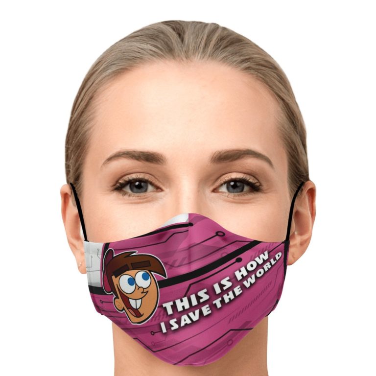 This Is How I Save The World Timmy Turner Face Mask With PM2.5 Filters
