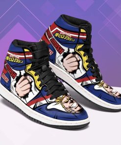 All Might Detroit Smash Skill My Hero Academia Jordan 1 High Sneaker
