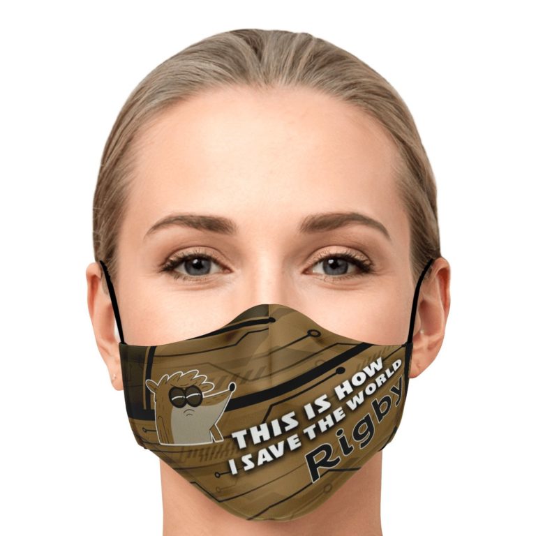 This Is How I Save The World Rigby Face Mask With PM2.5 Filters