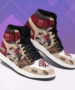 Gaara Jordan 1 High Sneakers – Naruto Manga Shoes