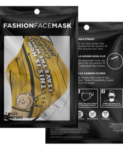 This Is How I Save The World Charlie Brown Face Mask With PM2.5 Filters This Is How I Save The World Charlie Brown Face Mask With PM2.5 Filters