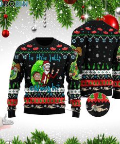 Rick And Morty Merry Schwiftmas Is This Jolly Enough Woolen Christmas Sweater