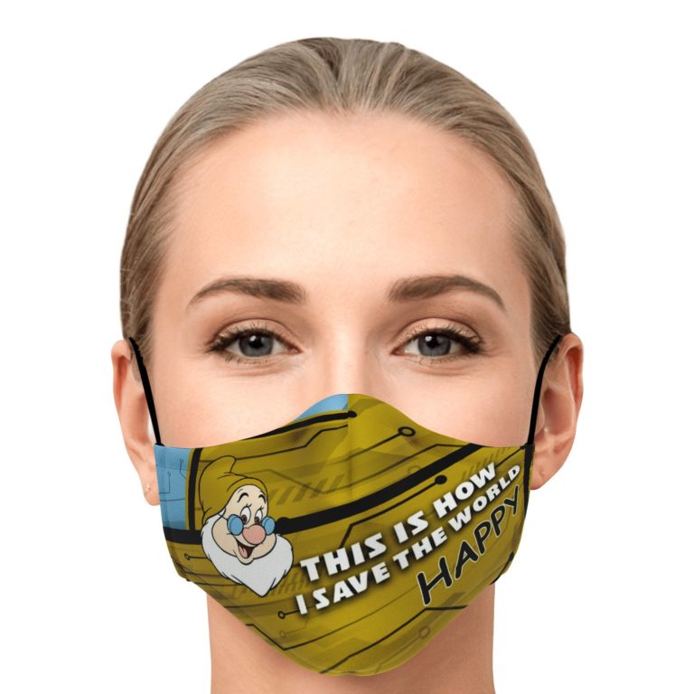 This Is How I Save The World Happy Face Mask With PM2.5 Filters
