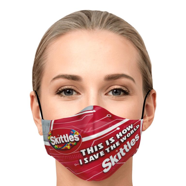 This Is How I Save The World Skittles Face Mask With PM2.5 Filters