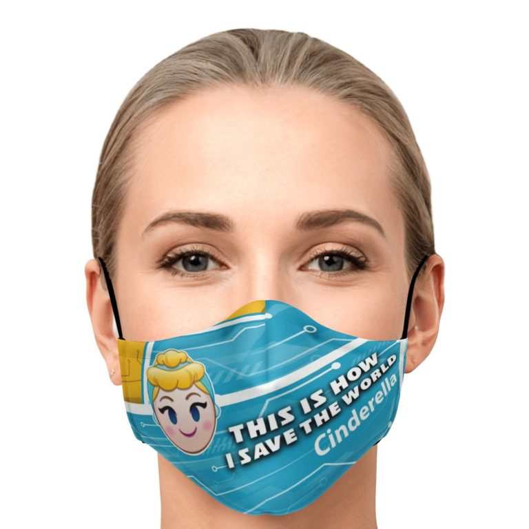 This Is How I Save The World Cinderella Disney Face Mask With PM2.5 Filters