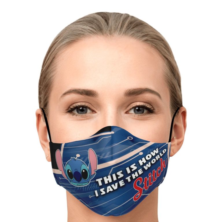 This Is How I Save The World Stitch Face Mask With PM2.5 Filters