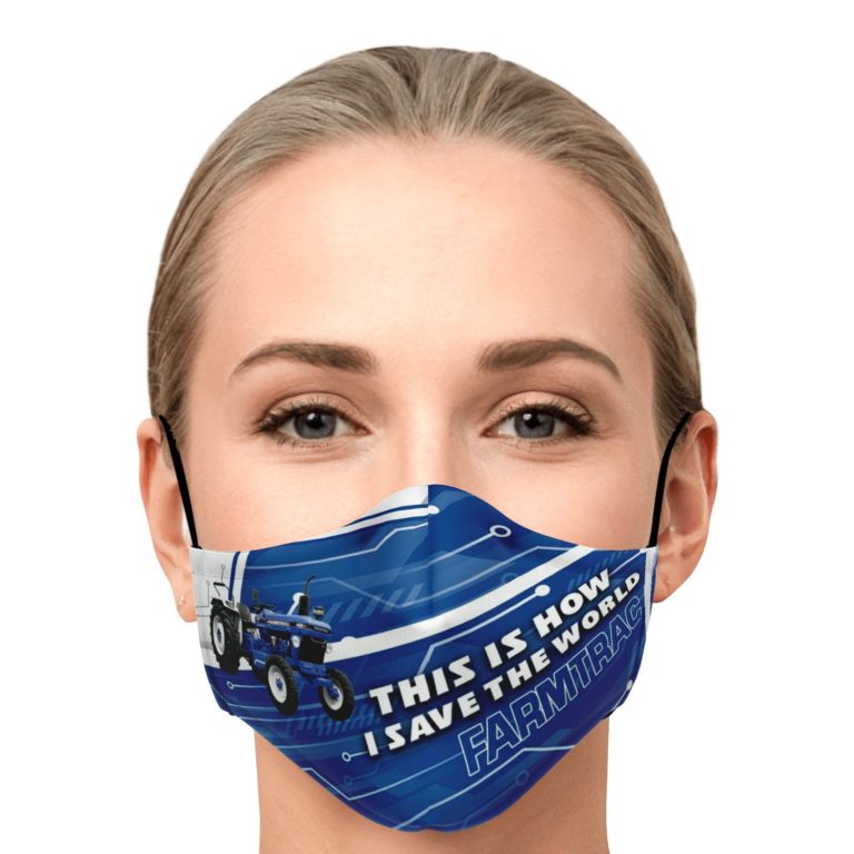 This Is How I Save The World Powertrac Farmtrac Tractor Face Mask With PM2.5 Filters