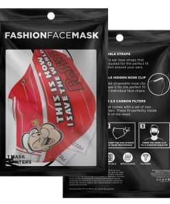 This Is How I Save The World Popeye Face Mask With PM2.5 Filters