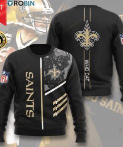 New Orleans Saints Who Dat Full Printed Sweater New Orleans Saints Who Dat Full Printed Sweater