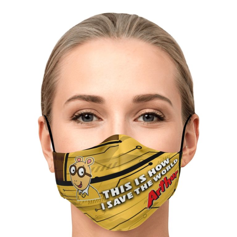 This Is How I Save The World Arthur Read Face Mask With PM2.5 Filters