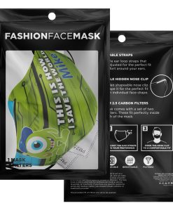 This Is How I Save The World Mike Disney Face Mask With PM2.5 Filters