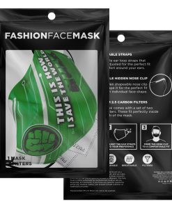 This Is How I Save The World Hulk Face Mask With PM2.5 Filters
