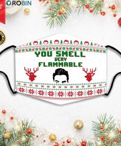 Schitts Creek Ugly Christmas You Smell Face Mask + PM2.5 Filter
