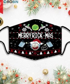 Rick And Morty Merry Rickmas Face Mask + PM2.5 Filter