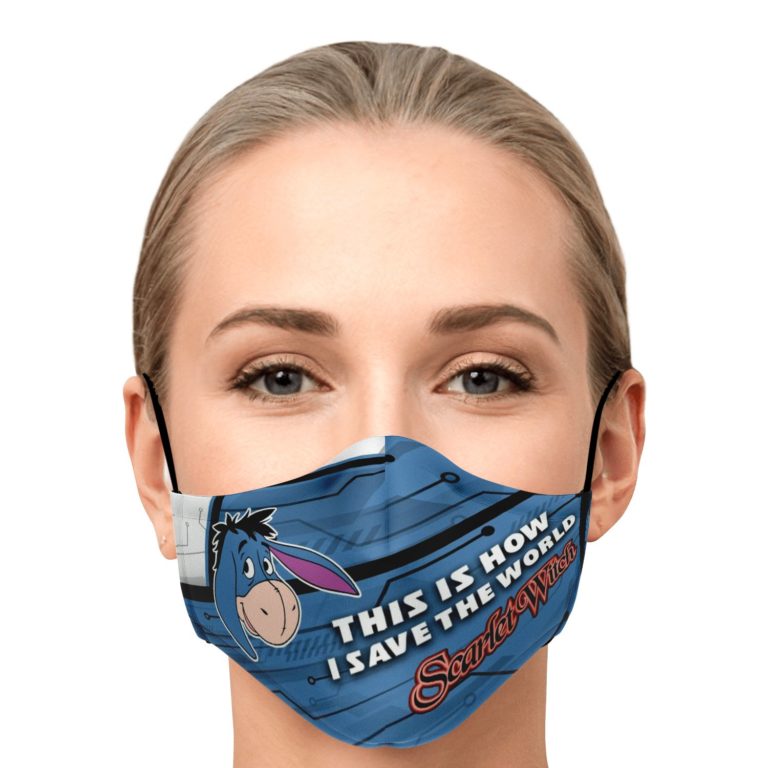 This Is How I Save The World Eeyore Face Mask With PM2.5 Filters