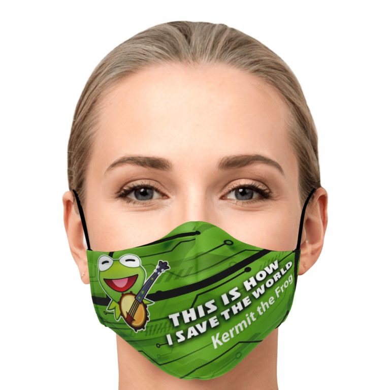 This Is How I Save The World Kermit The Frog Disney Face Mask With PM2.5 Filters