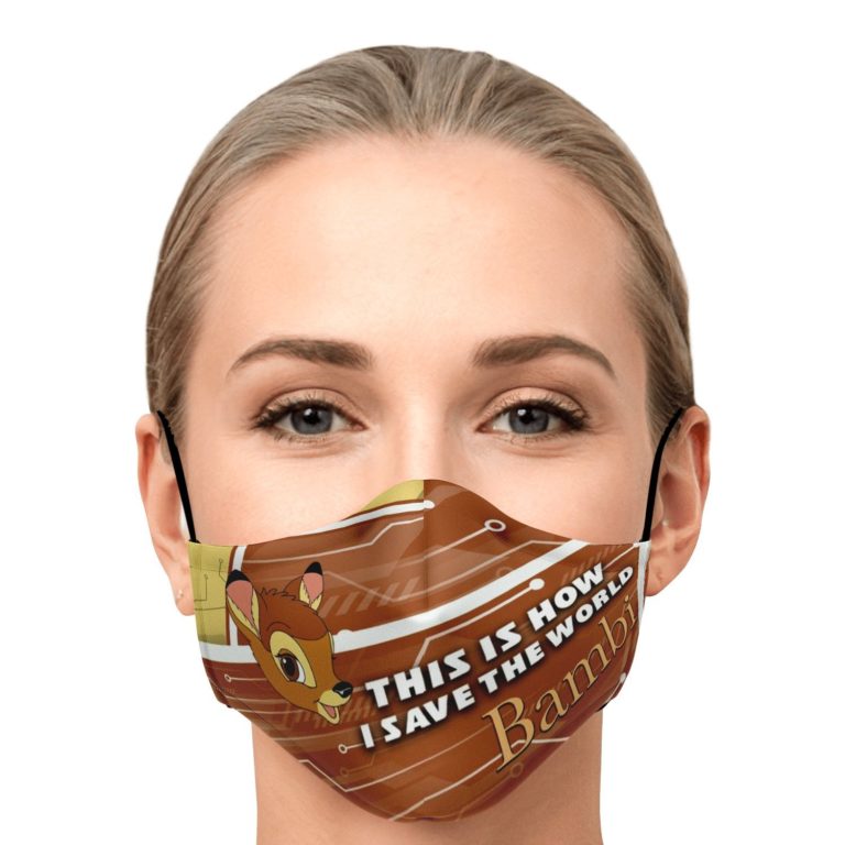 This Is How I Save The World Bambi Face Mask With PM2.5 Filters
